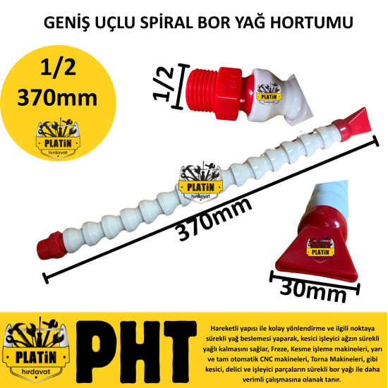 Bor Yağ Hortumu Ördek Ağız 1/2 Cnc Hortumu plt280065