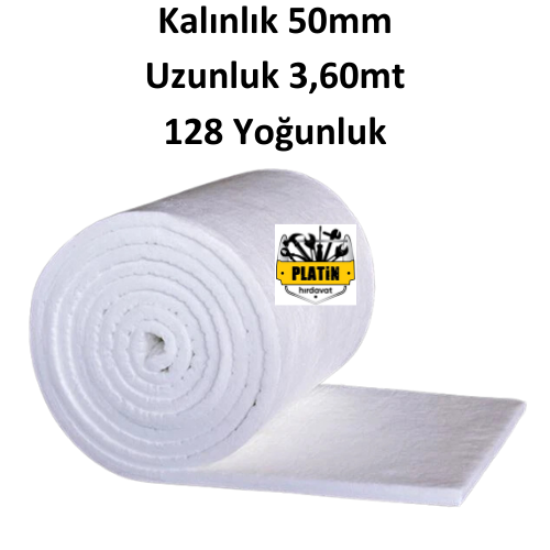 PHT Seramik Yünü-Seramik Battaniye 1 Top ( 50mm x 3,60mt ) 128 Yoğunluk plt28000414