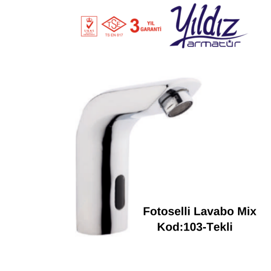 Yıldız Fotoselli Lavabo Mix Kod:103-Tekli   