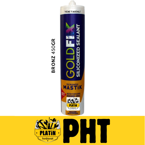 GoldFix Silikonize Mastik 450gr Bronz
