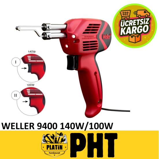 Weller WLG940023C Çift Güçlü Lehim Tabanca Havya