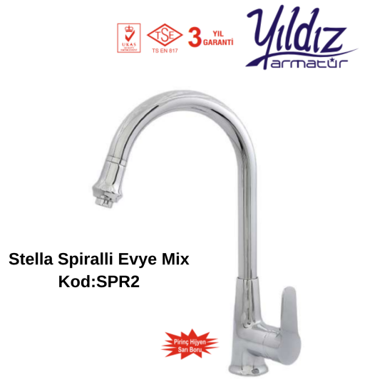 Yıldız SPR2 Stella Spiralli Evye Mix