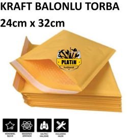 PHT Kraft Balonlu Torba 24x32 Cm plt28000932
