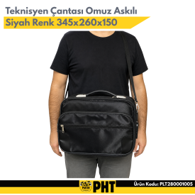 PHT Teknisyen Çantası Omuz Askılı Mekanikci Elektirkçi Çantası Su Geçirmez PLT280001005
