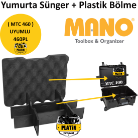 Mano 460PL Yumurta Sünger + Plastik Bölme (MTC 460 Takım Çantası Uyumlu)
