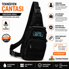 PHT Teknisyen Çantası Omuz Askılı Mekanikci Elektirkçi Çantası Su Geçirmez PLT280001001