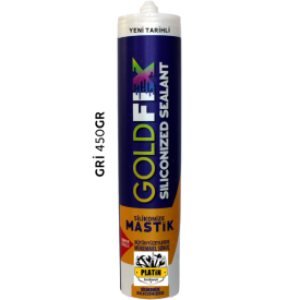 Goldfix Silikonize Mastik 450gr Gri
