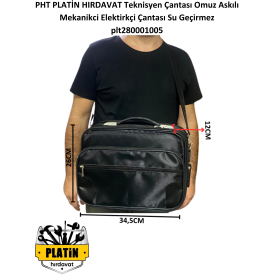 PHT PLATİN HIRDAVAT Teknisyen Çantası Omuz Askılı Mekanikci Elektirkçi Çantası Su Geçirmez plt280001005
