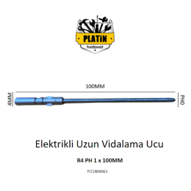 Elektrikli Uzun Vidalama Ucu R4 Ph0 x 100mm plt2800063
