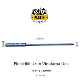 Elektrikli Uzun Vidalama Ucu R5 Ph0 x 100mm plt2800064
