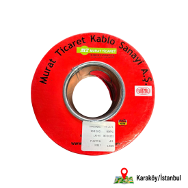 Murat 1 Mm Tesisat Kablosu Kalaylı Kırmızı 100 Metre PLT2800892