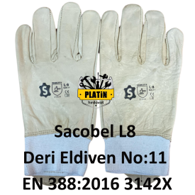 Sacobel L8 Deri Eldiven No:11 EN 388:2016 3142X 