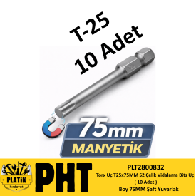 PHT Bist Torx Uç 25x75mm ( 10 Adet ) PLT2800832
