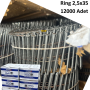 Akdeniz Tele Dizili Rulo Çivi Tırtıklı 2.5x35 12000 Adet Ring