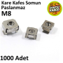Paslanmaz Kafes Somun M8, Kare Somun, Kafes Somun Rack Kabinet ( 1000 Adet ) PKS0008
