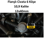 Dega Flanşlı Civata 6 Köşe 10,9 kalite 12x40 plt28000975