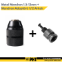 Metal Mandren Elle Sıkmalı Supra 1,5mm - 13mm + Adaptör 1/2 Çevirici