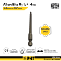 PHT Allen Bits Uç Uzun Boy Hex 4mm X 100mm plt280076 ( 10 Adet )