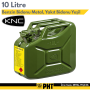 KNC 10 Litre Benzin Bidonu Metal, Yakıt Bidonu Yeşil