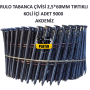 Akdeniz RuloTabanca Çivisi Ring 2,5x60 MM Tırtıklı 9000 Adet