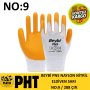 Beybi Naylon Nitril Eldiven No:9 ( 288 Çift ) PN5 Beyaz-Sarı