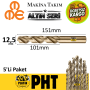 Mte Altın Seri Matkap Ucu 12,5mm HSS-E Paslanmaz Matkap Ucu ( 5 Adet ) B00005001250