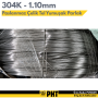 304 Kalite Paslanmaz Çelik Tel 1,10mm ( Yumuşak Parlak ) 5 Kg