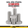 Sol Diş Civata (Civata Sol Ters Dişli) LH Left Hand M8x20