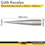 PHT Metal Kavalye Çelik Kavalye 5mm x 20mm x 500mm ( 10 Adet ) PLT28000771