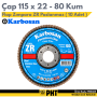 Karbosan Premium Line ZR Flap Zımpara 80 Kum 115 x 22 mm ( 10 Adet ) 983465