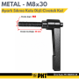 PHT M8x30 Ayarlı Sıkma Kolu Metal Dişli Civatalı Kol, Sustalı Kol