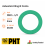 Yeşil Klingrit Conta DN15 (1/2") 23x50x3mm PLT28003001