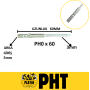 PHT Elektrikli Vidalama Ucu R5 Ph1 x 60mm ( 10 Adet ) plt2800069