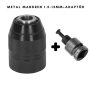 Metal Mandren Elle Sıkmalı Supra 1,5mm - 13mm + Adaptör 1/2 Çevirici