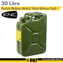 KNC 20 Litre Benzin Bidonu Metal, Yakıt Bidonu Yeşil  