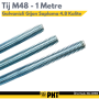 PHT Galvanizli Gijon Saplama Tij 4.8 Kalite M48 x 1 Metre