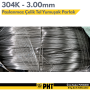 304 Kalite Paslanmaz Çelik Tel 3,00mm ( Yumuşak Parlak ) 5 Kg