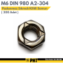 M6 DIN 980 A2-304 Paslanmaz Sıkmalı Kilitli Somun ( 200 Adet )