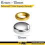 PHT Dekoratif Vida Kapağı Krom Zamak 15mm ( 250 Adet ) PLT00015251