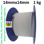 Saf PFTE Salmastra 14x14 1 Metre