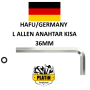 Hafu Kısa L Allen Anahtar 36mm 4004098