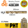 Mte Altın Seri Matkap Ucu 19,5mm HSS-E Paslanmaz Matkap Ucu ( 1 Adet ) B00005001950