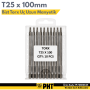 PHT Bist Torx Uç Uzun Manyetik T25x100mm ( 10 Adet ) PLT2800625