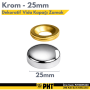 PHT Dekoratif Vida Kapağı Krom Zamak 25mm ( 250 Adet ) PLT00015260