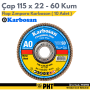 Karbosan Flap Zımpara Karbosan 60 Kum 115 x 22 mm ( 10 Adet ) 982980