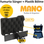 Mano 200PL Yumurta Sünger + Plastik Bölme (MTC 200 Takım Çantası Uyumlu)