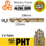 Mte Altın Seri Matkap Ucu 18,5mm HSS-E Paslanmaz Matkap Ucu ( 1 Adet ) B00005001850