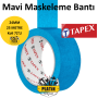 Tapex Mavi Maskeleme Bandı 24MMx25 MT ( 72 Adet ) 157.09.MV24