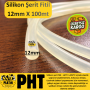 PHT Silikon Şerit Fitil Yuvarlak 12mm , Şerit Silikon Fitil Yuvarlak ( 100 Metre ) PLT2800671