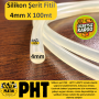 PHT Silikon Şerit Fitil Yuvarlak 4mm , Şerit Silikon Fitil Yuvarlak ( 100 Metre ) PLT2800666
